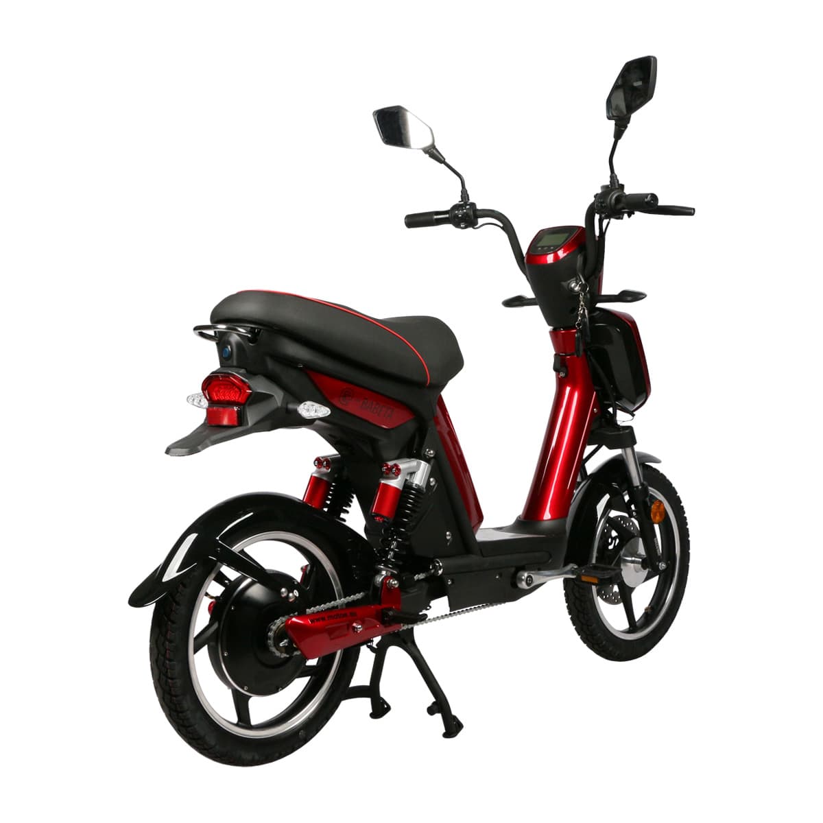 Električni skuter RACCEWAY® E-BABETA®, burgund-metalik - slika 3