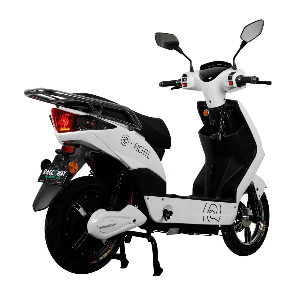 RACCEWAY® E-FICHTL® električni skuter, bijeli-sjajni, bez baterije - slika 3