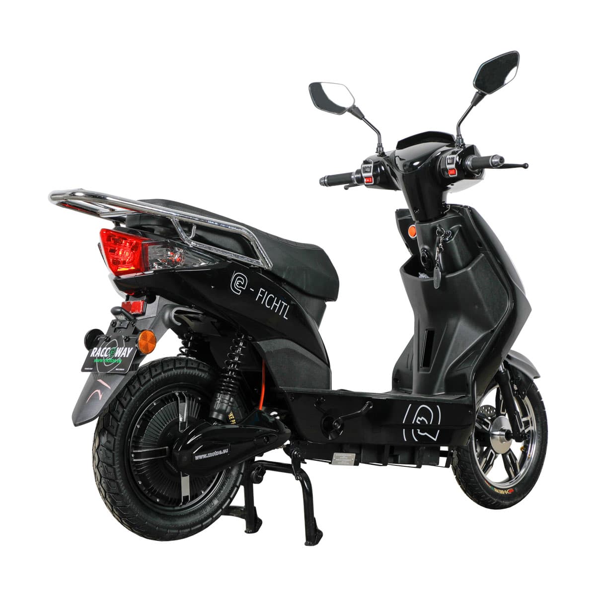 RACCEWAY® E-FICHTL® električni skuter, sjajni crni, bez baterije - slika 3