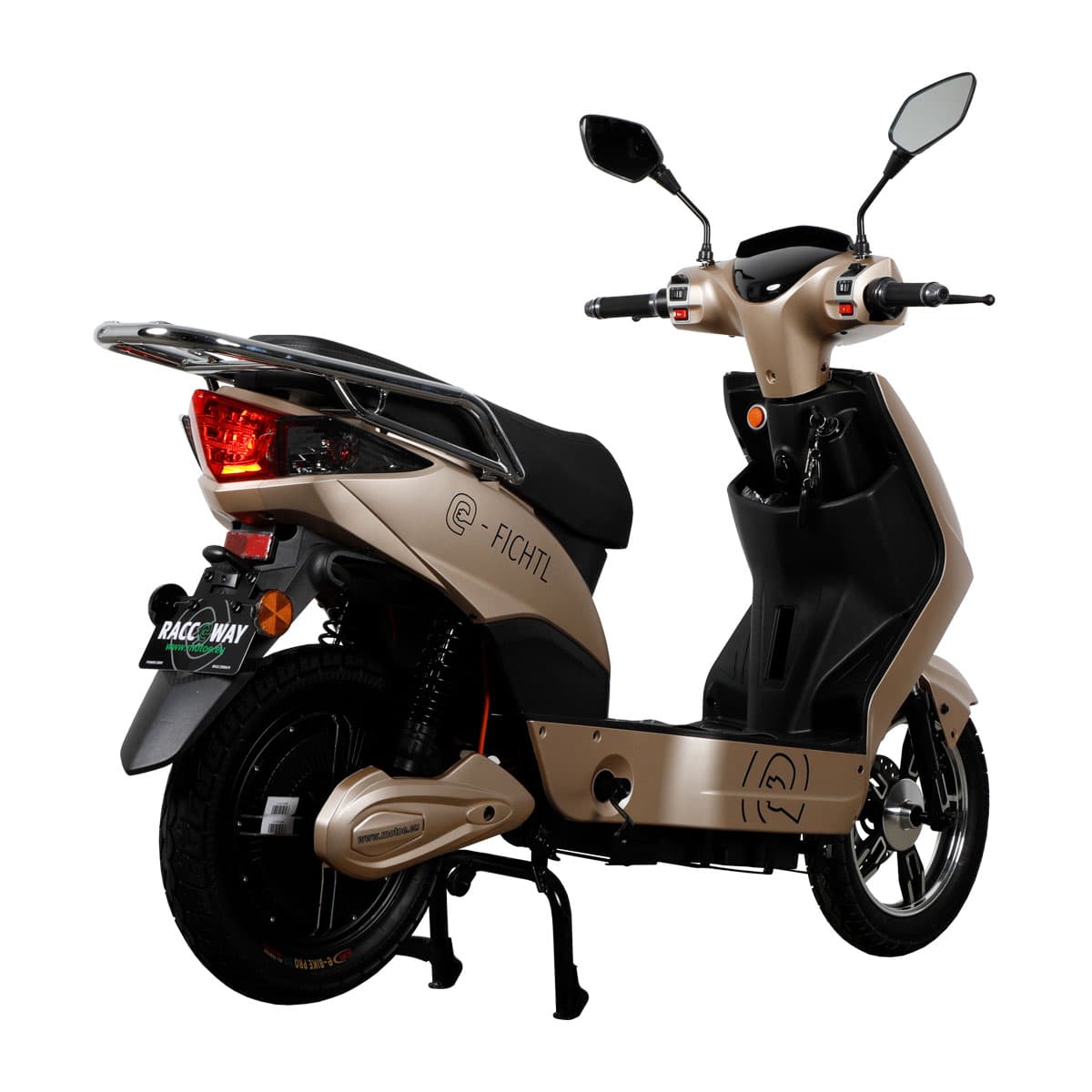 RACCEWAY® E-FICHTL® električni skuter, svijetlo zlatni-mat, bez baterije - slika 3