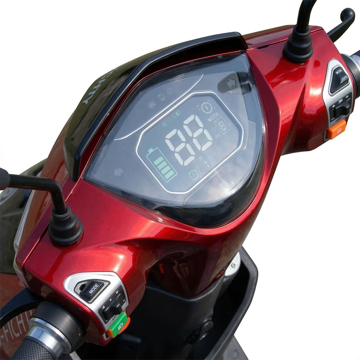 RACCEWAY® E-FICHTL® električni skuter, crveni-sjajni, bez baterije - slika 5