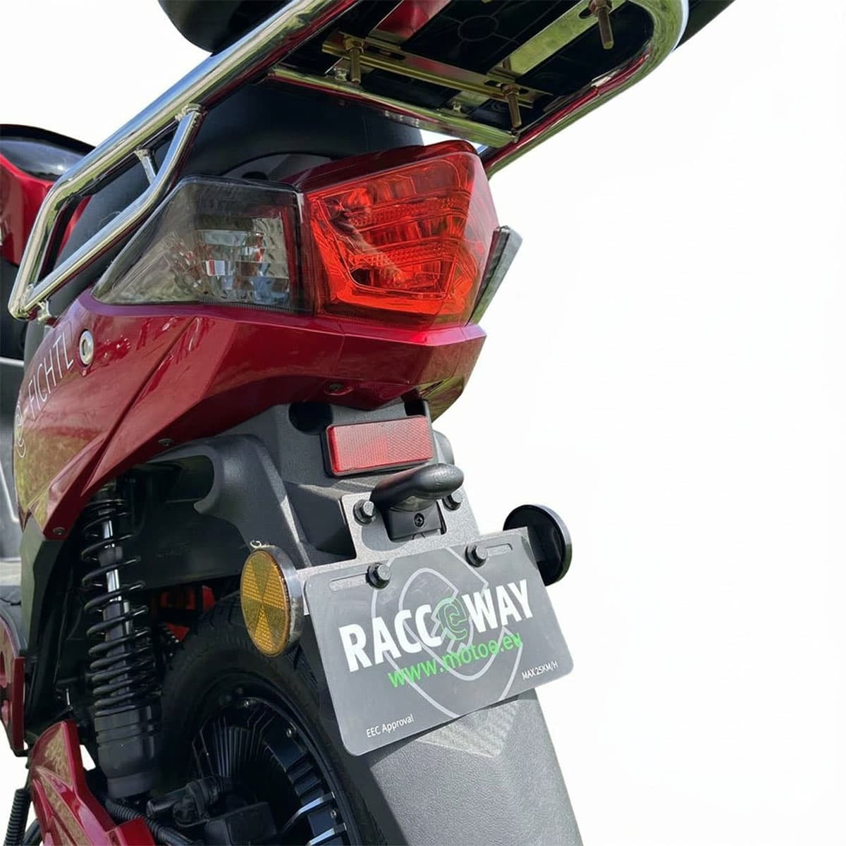 RACCEWAY® E-FICHTL® električni skuter, crveni-sjajni, bez baterije - slika 8