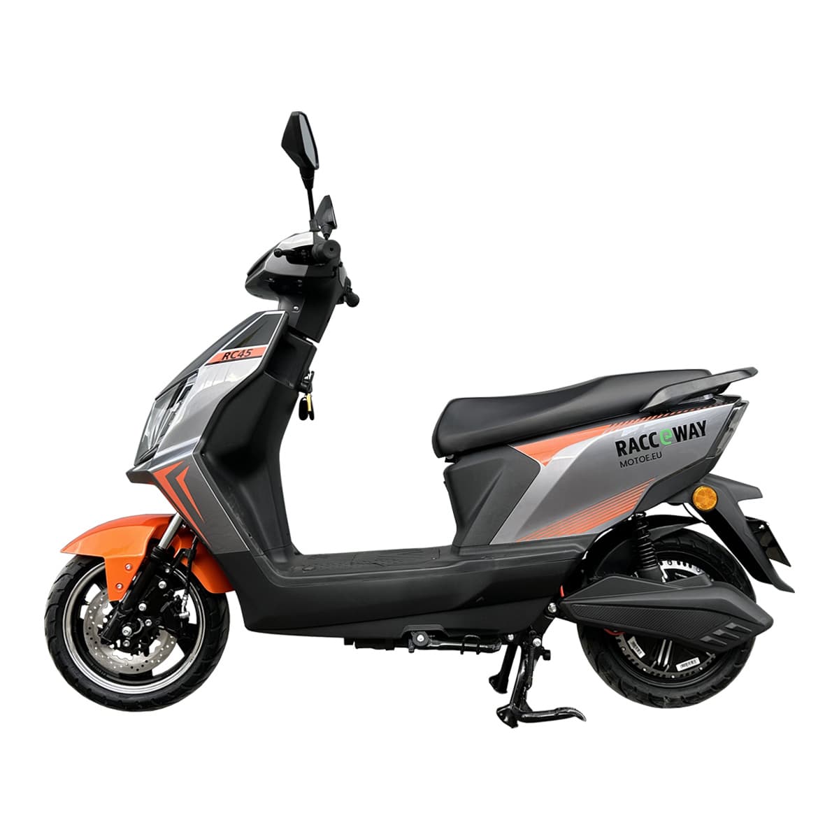 RACCEWAY® RC45 električni skuter, siva-narandžasta - slika 2