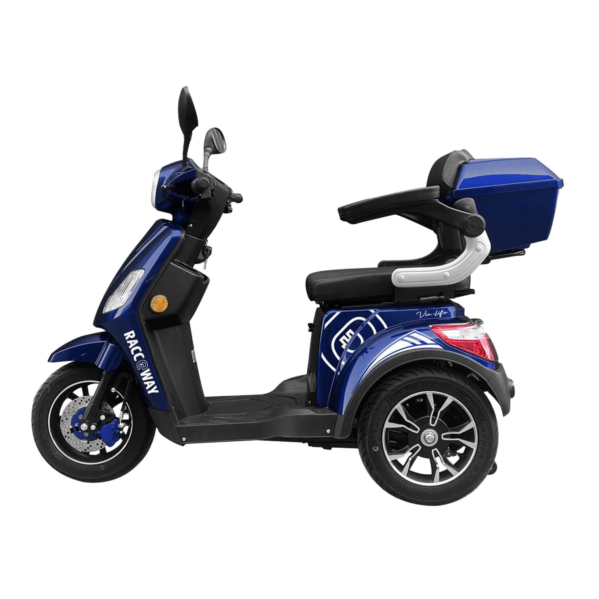 RACCEWAY® VIA LITE električni trotočkaški kolica, plava - slika 2