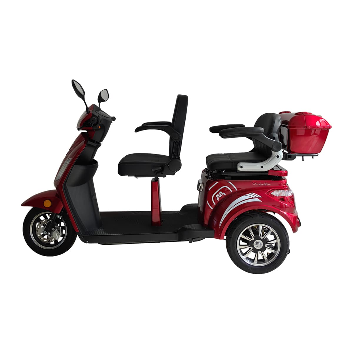 RACCEWAY® VIA LUX DUO električni trotočkaški kolica, crvena - slika 2