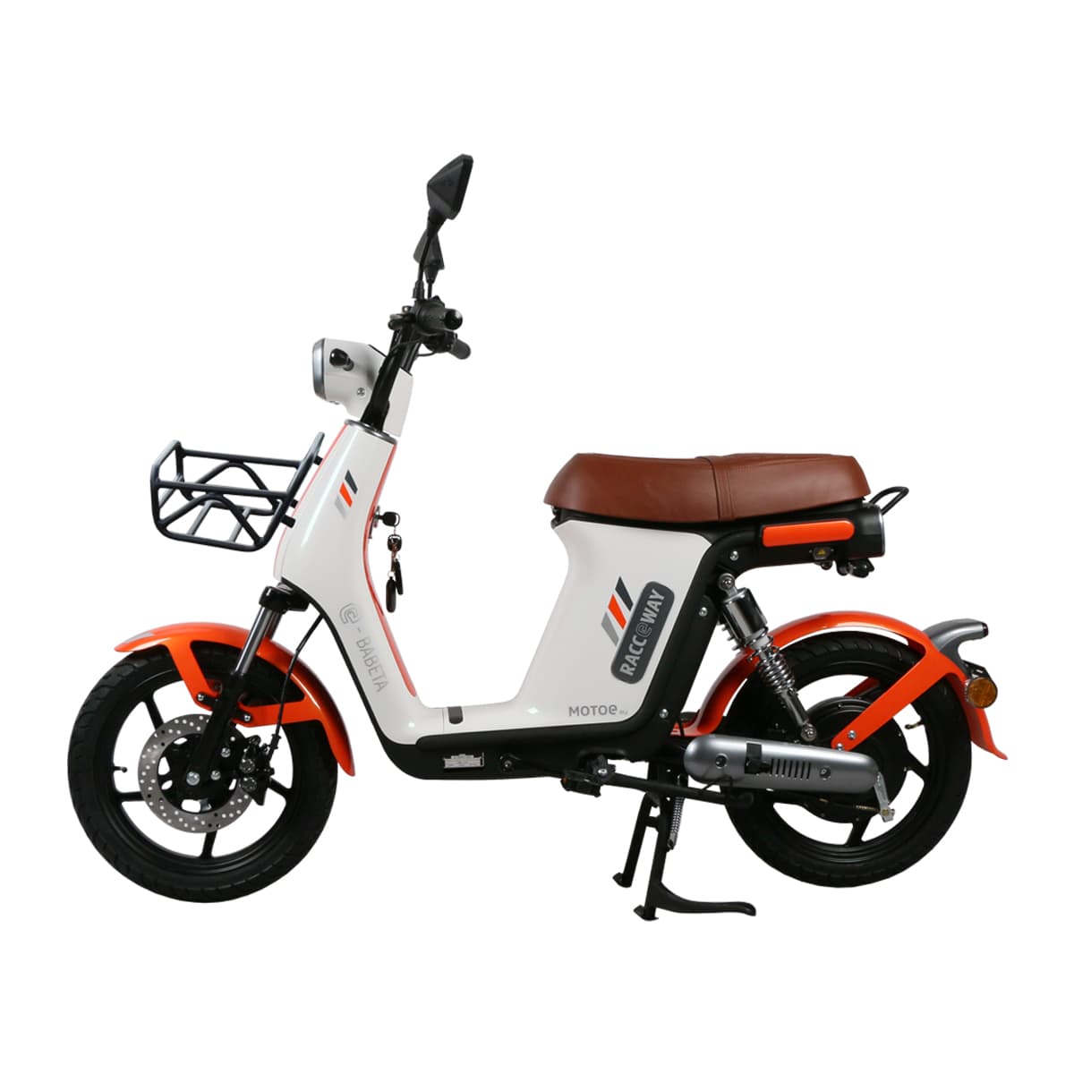 RACCEWAY® E-BABETA® II električni skuter, bijelo-narančasti - slika 8