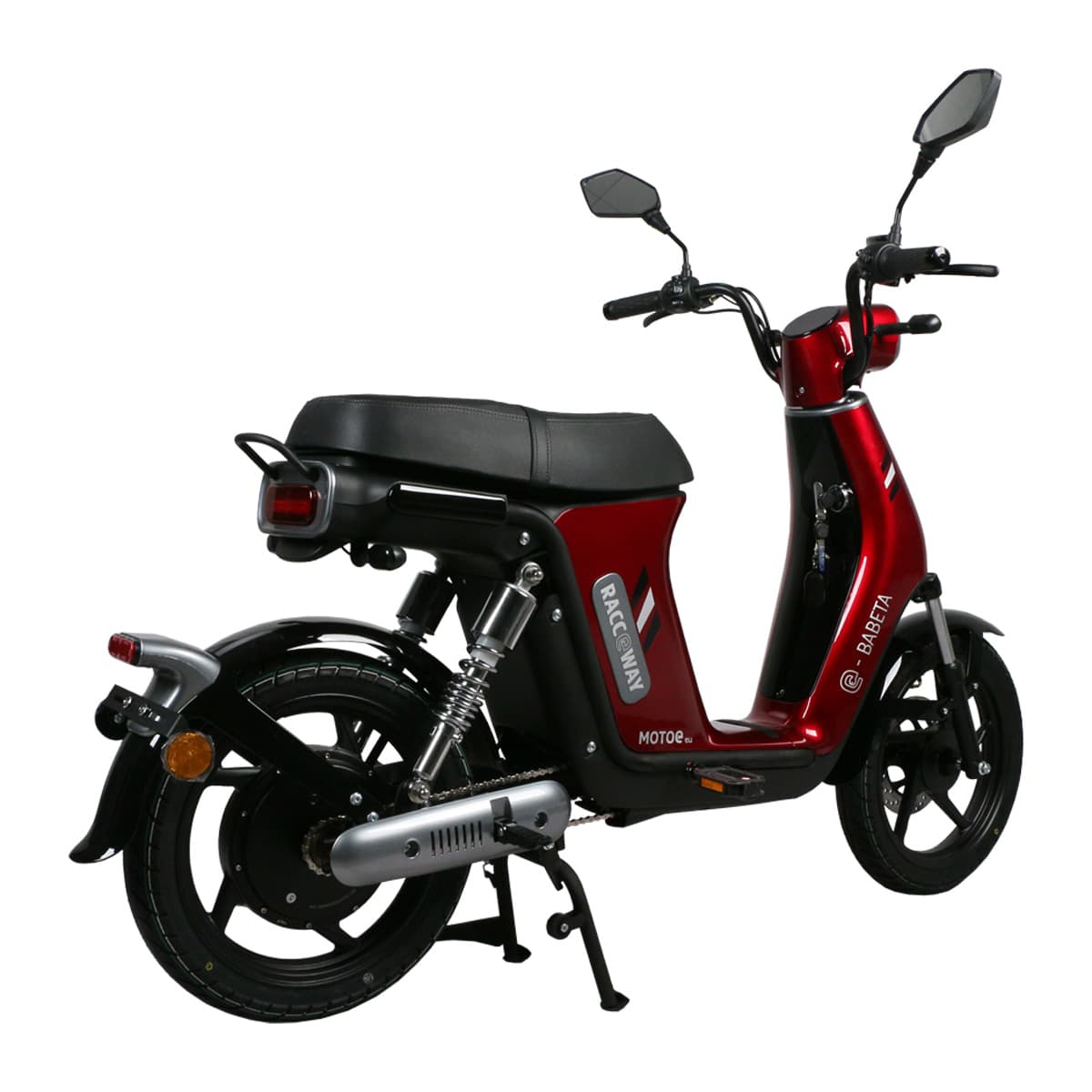 Električni skuter RACCEWAY® E-BABETA® II, burgundija, bez baterije - slika 3
