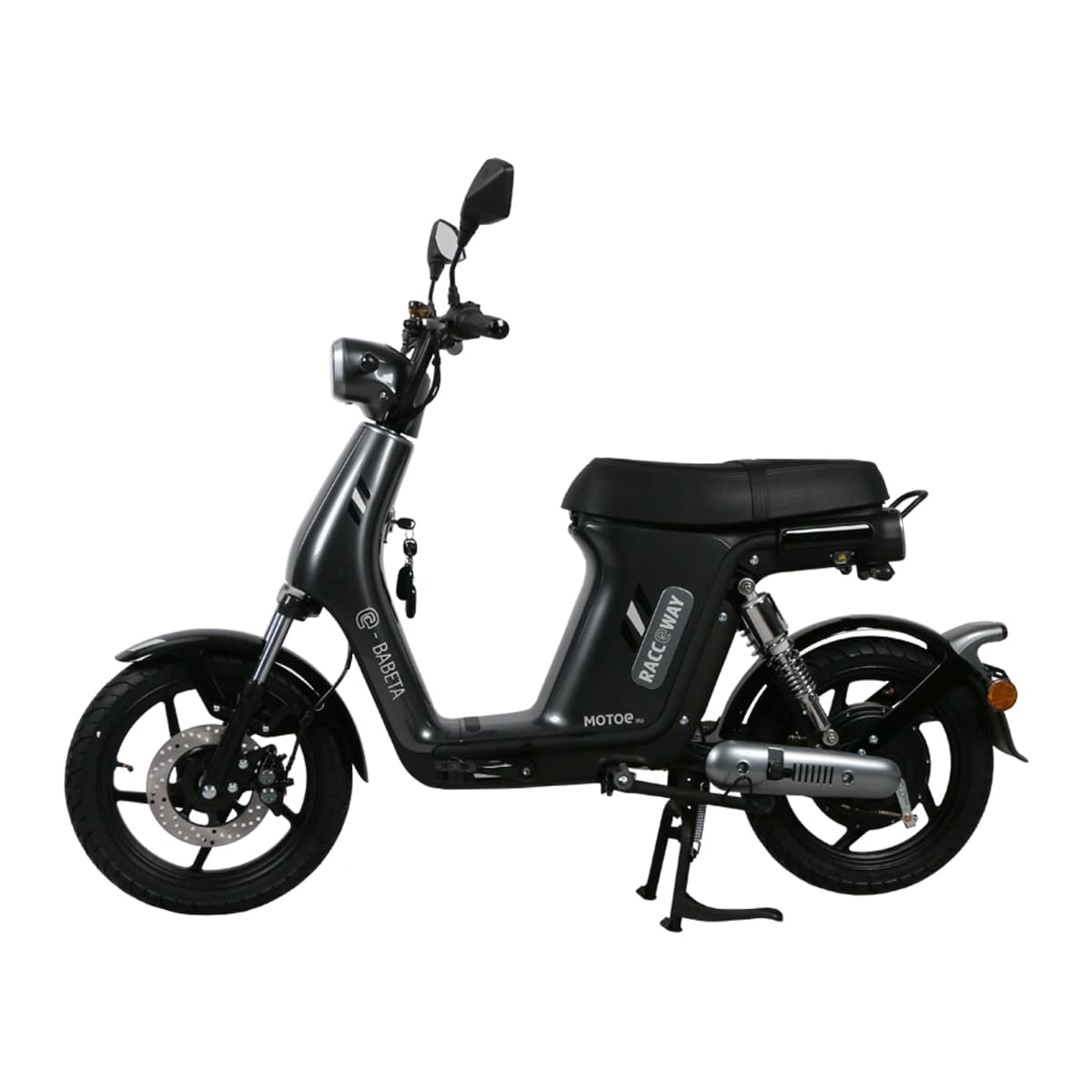 Električni skuter RACCEWAY® E-BABETA® II, siva-crna, bez baterije - slika 2