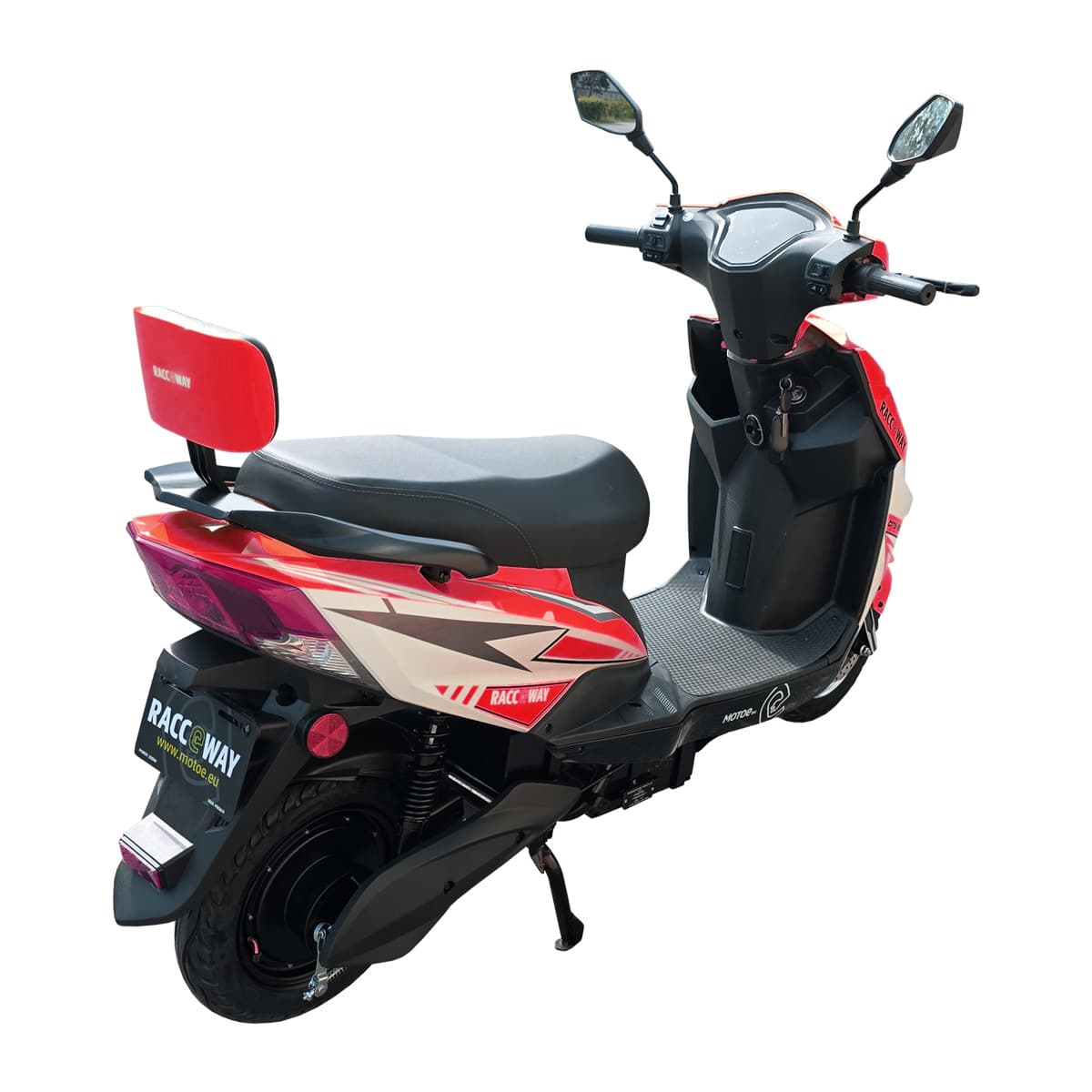 RACCEWAY® CITY 45 električni skuter, sa registarskom tablicom, crveni - slika 3