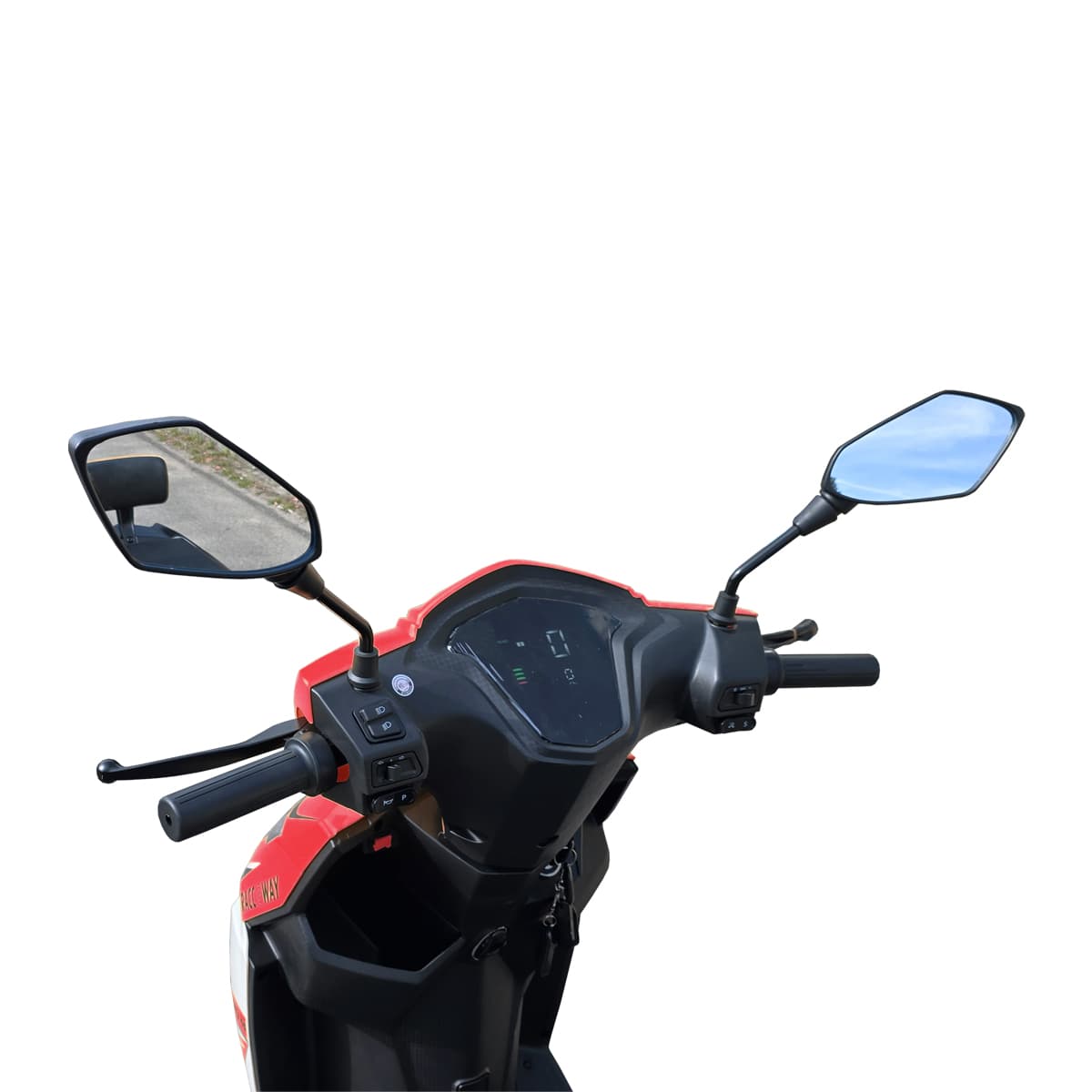 RACCEWAY® CITY 45 električni skuter, sa registarskom tablicom, crveni - slika 5
