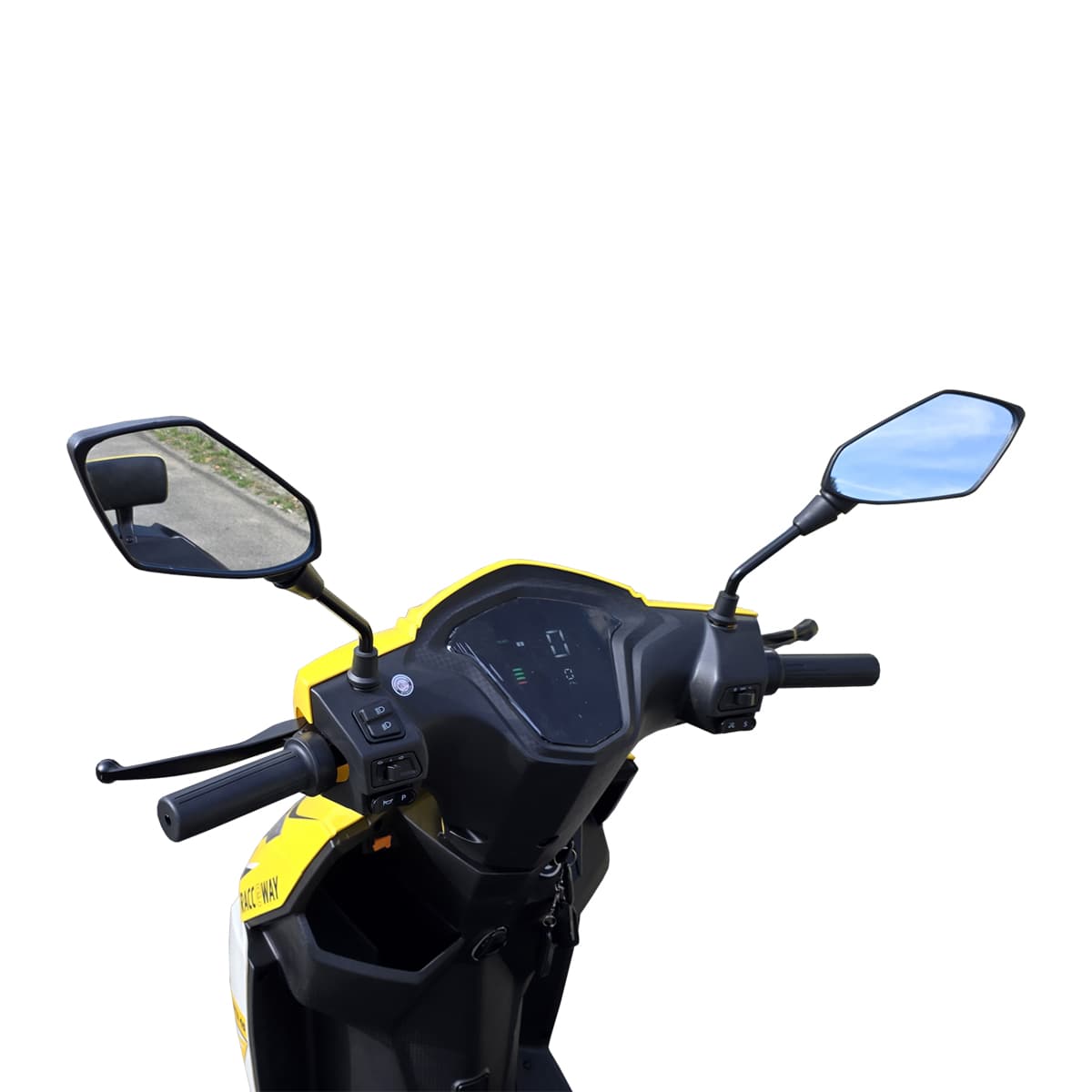RACCEWAY® CITY 45 električni skuter, sa registarskom tablicom, žuti - slika 5