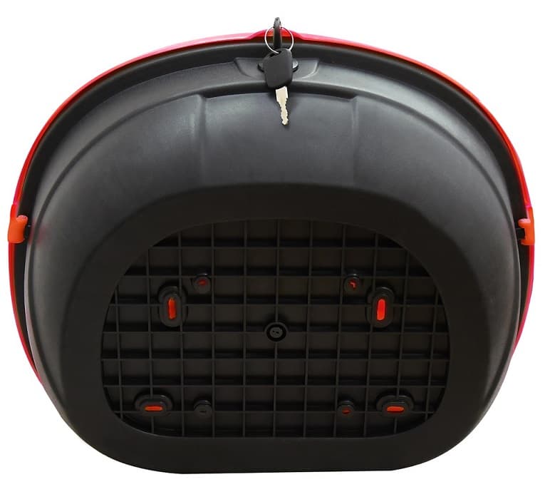 Stražnji kofer za RACCEWAY® CENTURY električni skuter, crveno-sjajni - slika 4