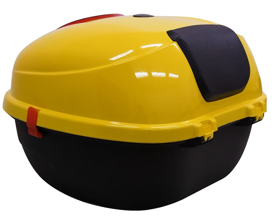 Stražnji kofer za RACCEWAY® CENTURY električni skuter, žuto-sjajni - slika 2