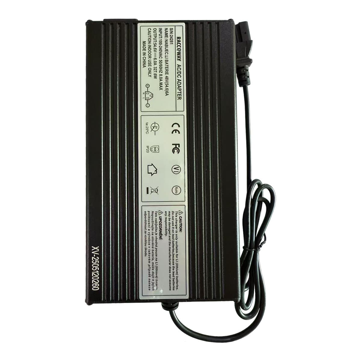 RACCEWAY® Punjač za litijumske baterije, 48V (54.6V) 6A-13S - slika 2