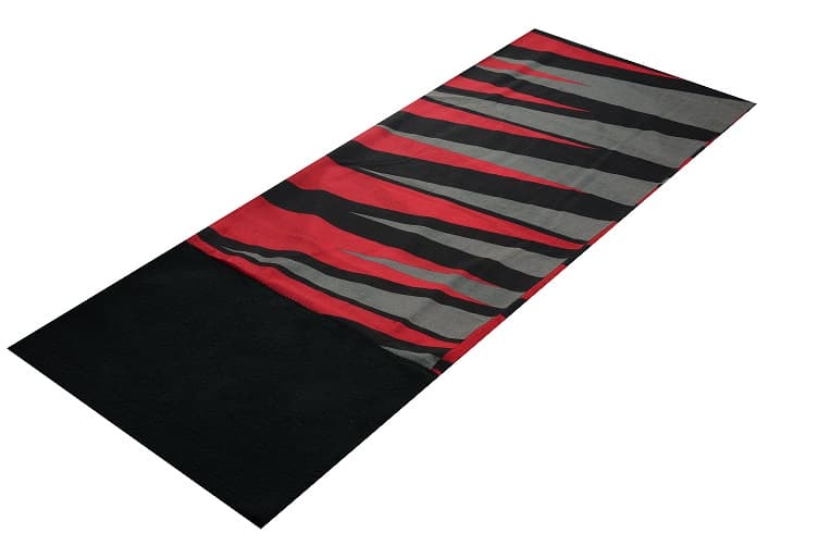 Sportski šal sa flisom SULOV®, crno-crveni - slika 2