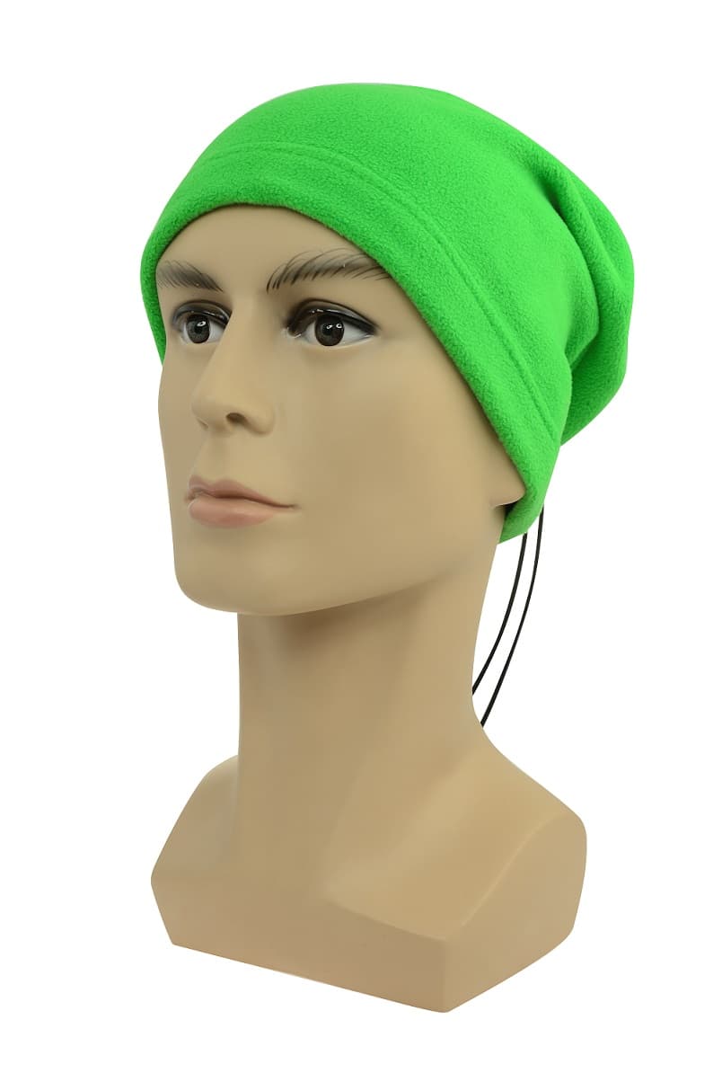 Višenamjenski 2u1 flis šal, zeleni - slika 2
