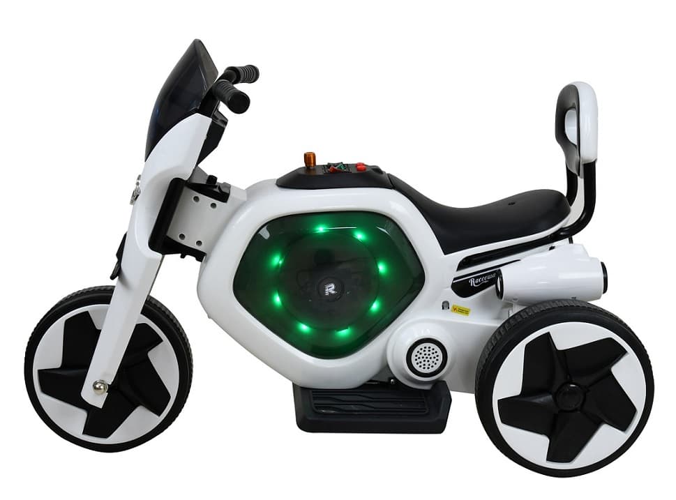 RACCEWAY® električni dječiji tricikl, bijeli - slika 2