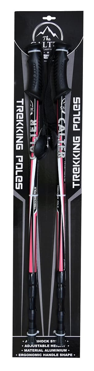 Planinarski štapovi CALTER® KOHALA, 3 dijela, par, crno-ružičasti - slika 2