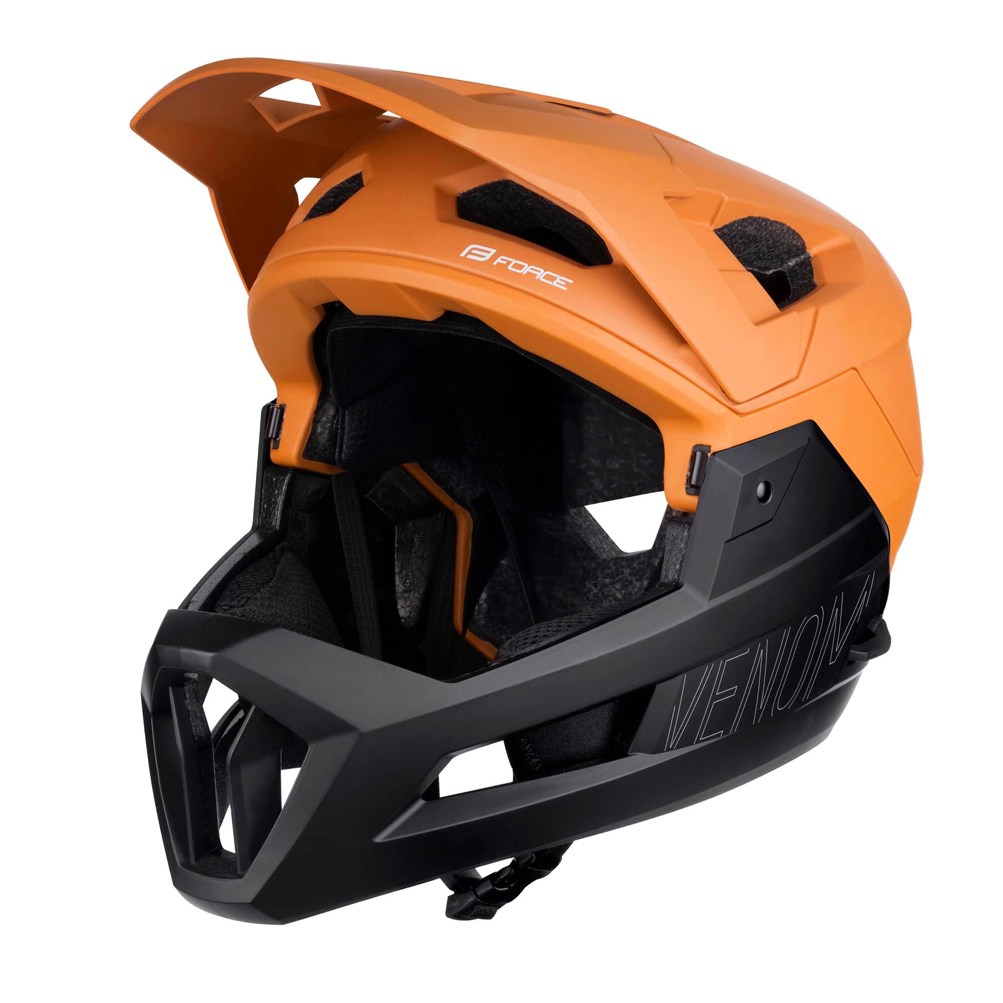 Kaciga FORCE Venom Downhill Orange/Black