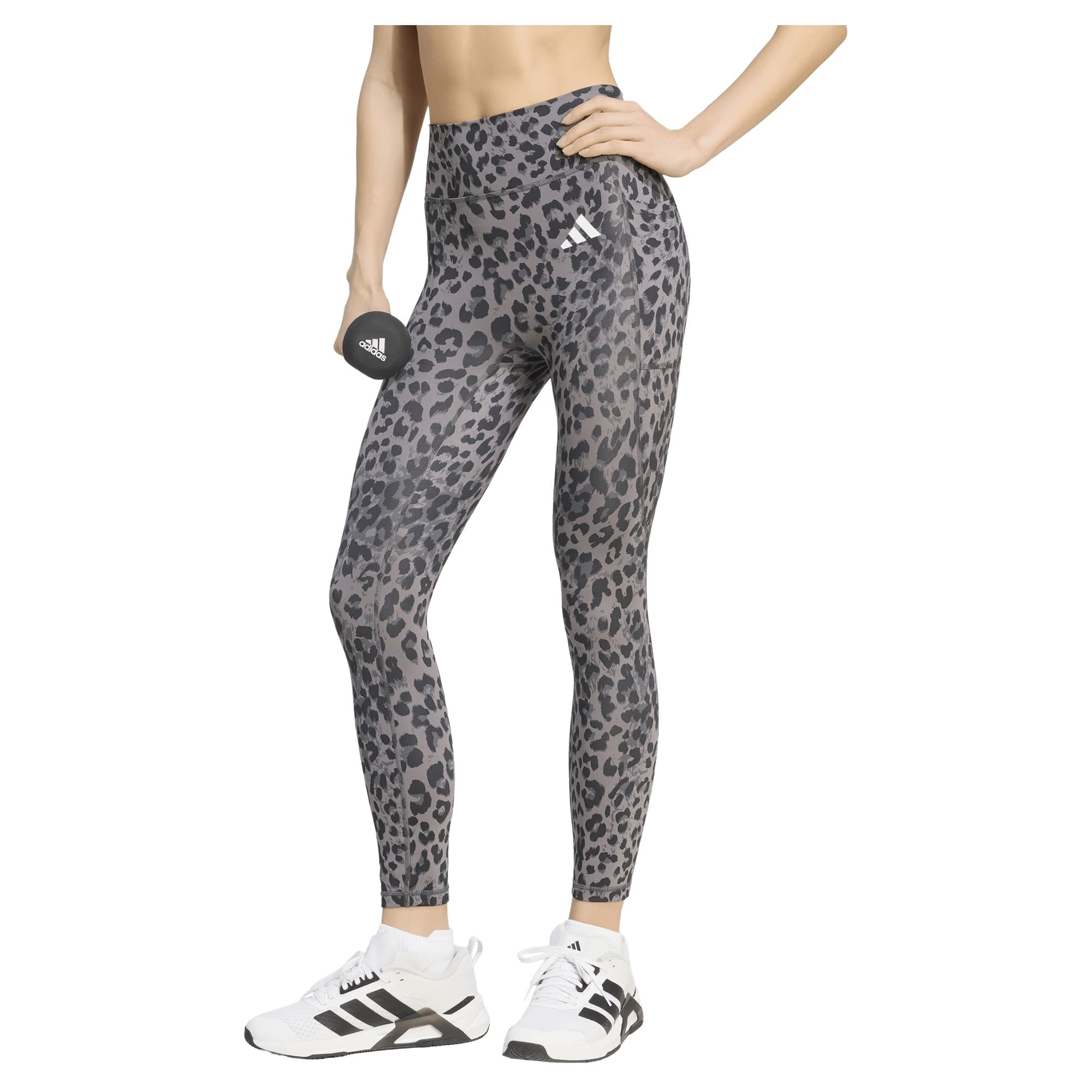 Ženske helanke ADIDAS Optime Essentials AOP 7/8 Leopard Earth Strata