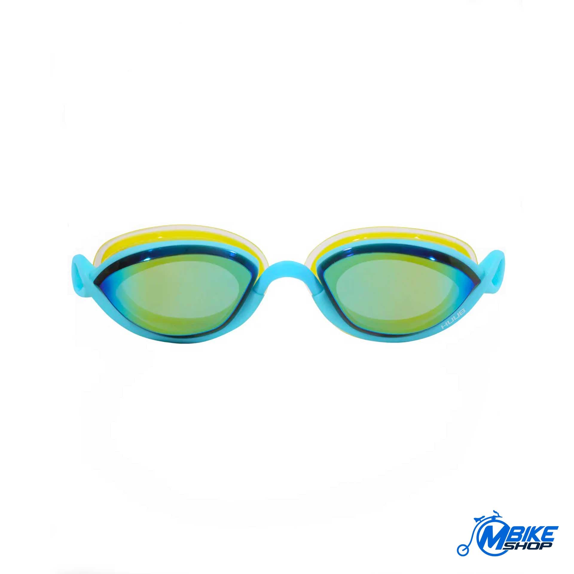 Naočare za plivanje HUUB Pinnacle Air Seal Aqua/Fluo Yellow