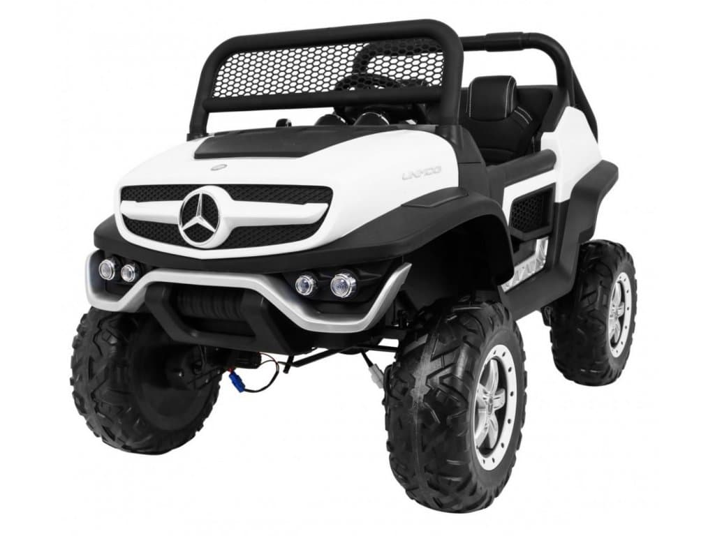 Dječiji električni automobil Mercedes Benz Unimog Truck - bijeli