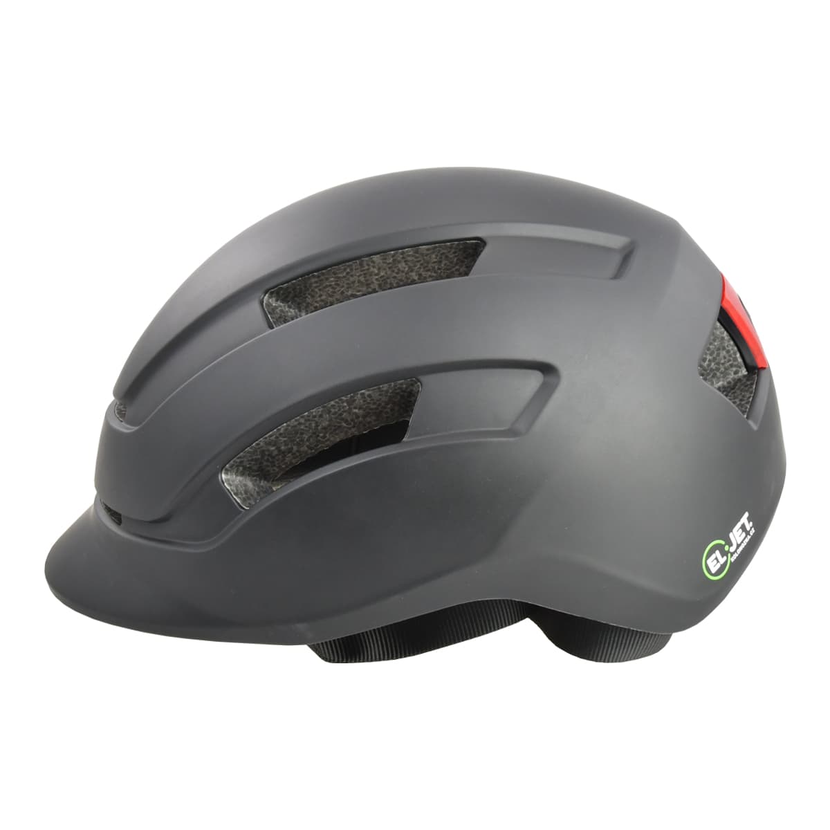 Eljet LED kaciga, mat crna