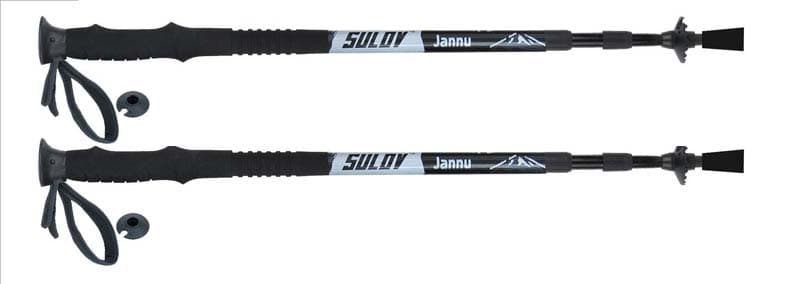 SULOV® JANU planinarski štapovi, 3 dijela, par, bijeli