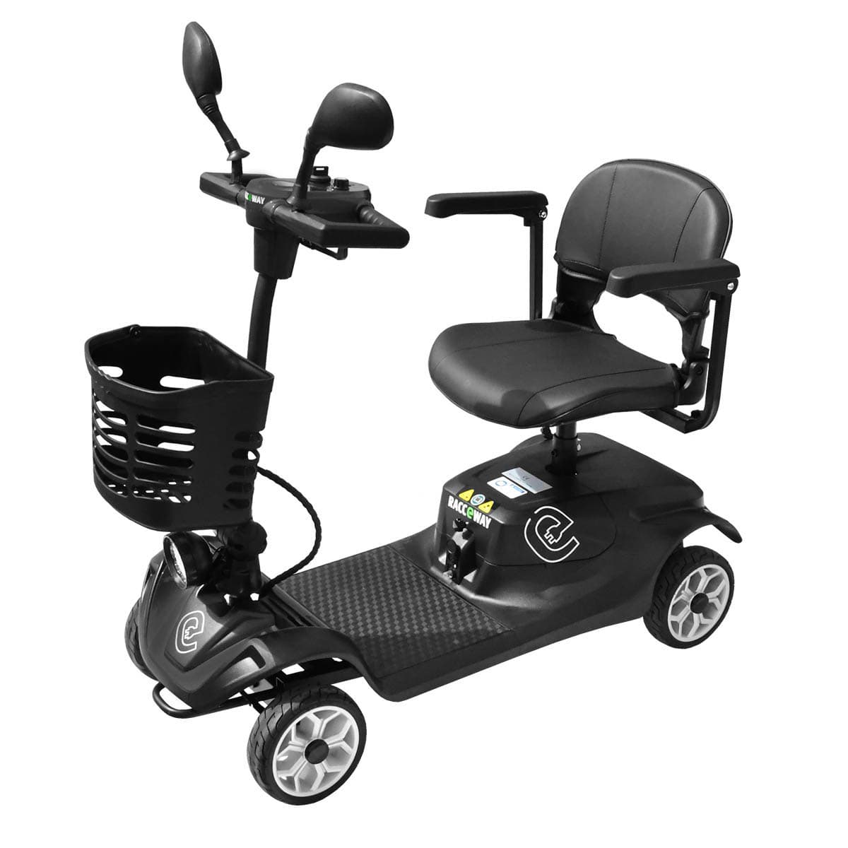 RACCEWAY® SOLID električni četverotočkaš, crna
