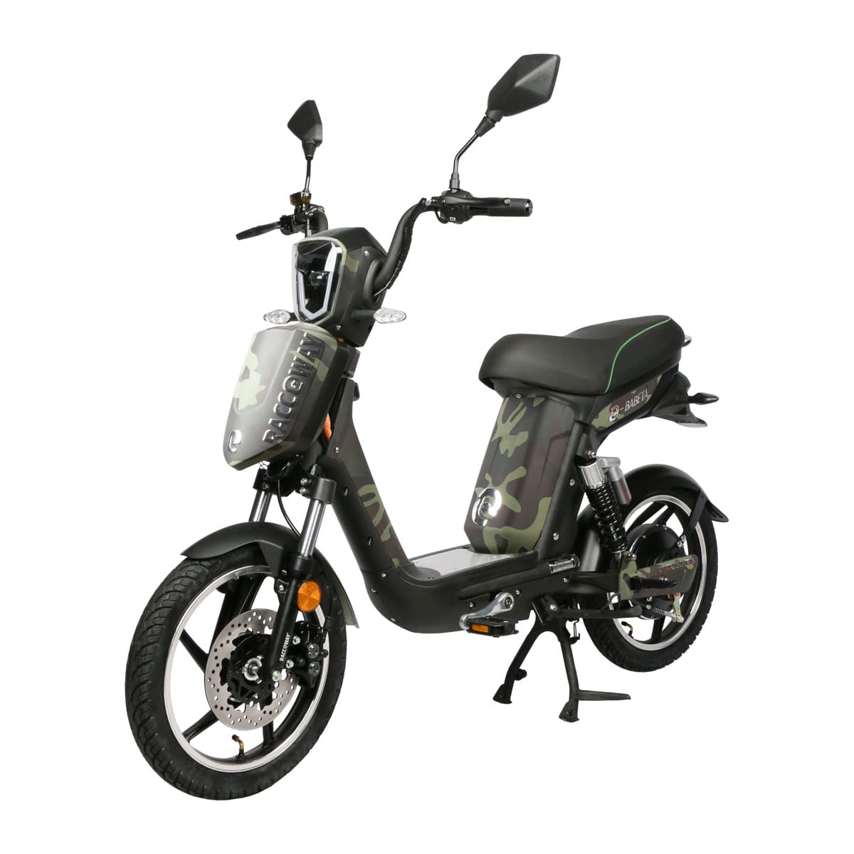 Električni skuter RACCEWAY® E-BABETA®, kamuflažno zeleni