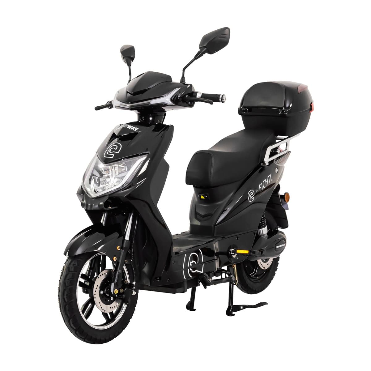 RACCEWAY® E-FICHTL® električni skuter, sjajni crni, bez baterije
