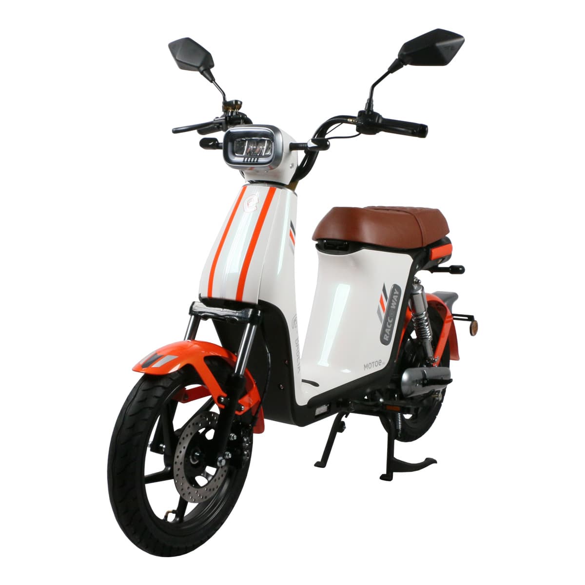 RACCEWAY® E-BABETA® II električni skuter, bijelo-narančasti