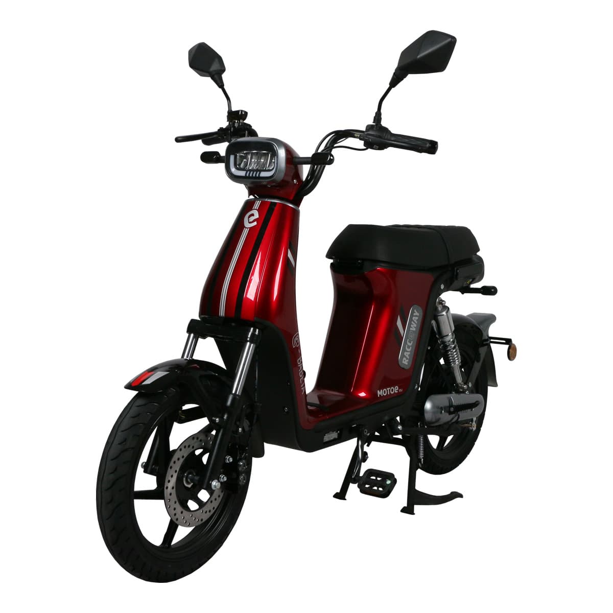 Električni skuter RACCEWAY® E-BABETA® II, burgundija, bez baterije