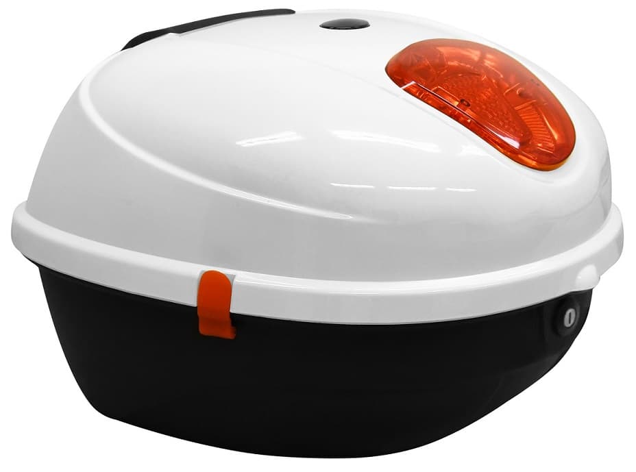 Stražnji kofer za RACCEWAY® CENTURY električni skuter, bijelo-sjajni