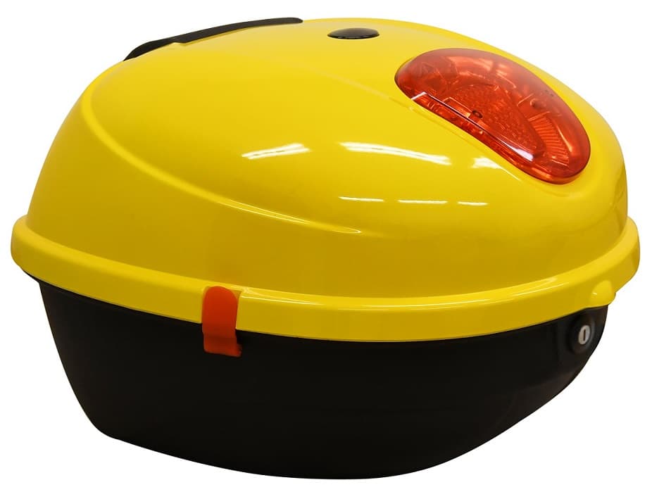 Stražnji kofer za RACCEWAY® CENTURY električni skuter, žuto-sjajni