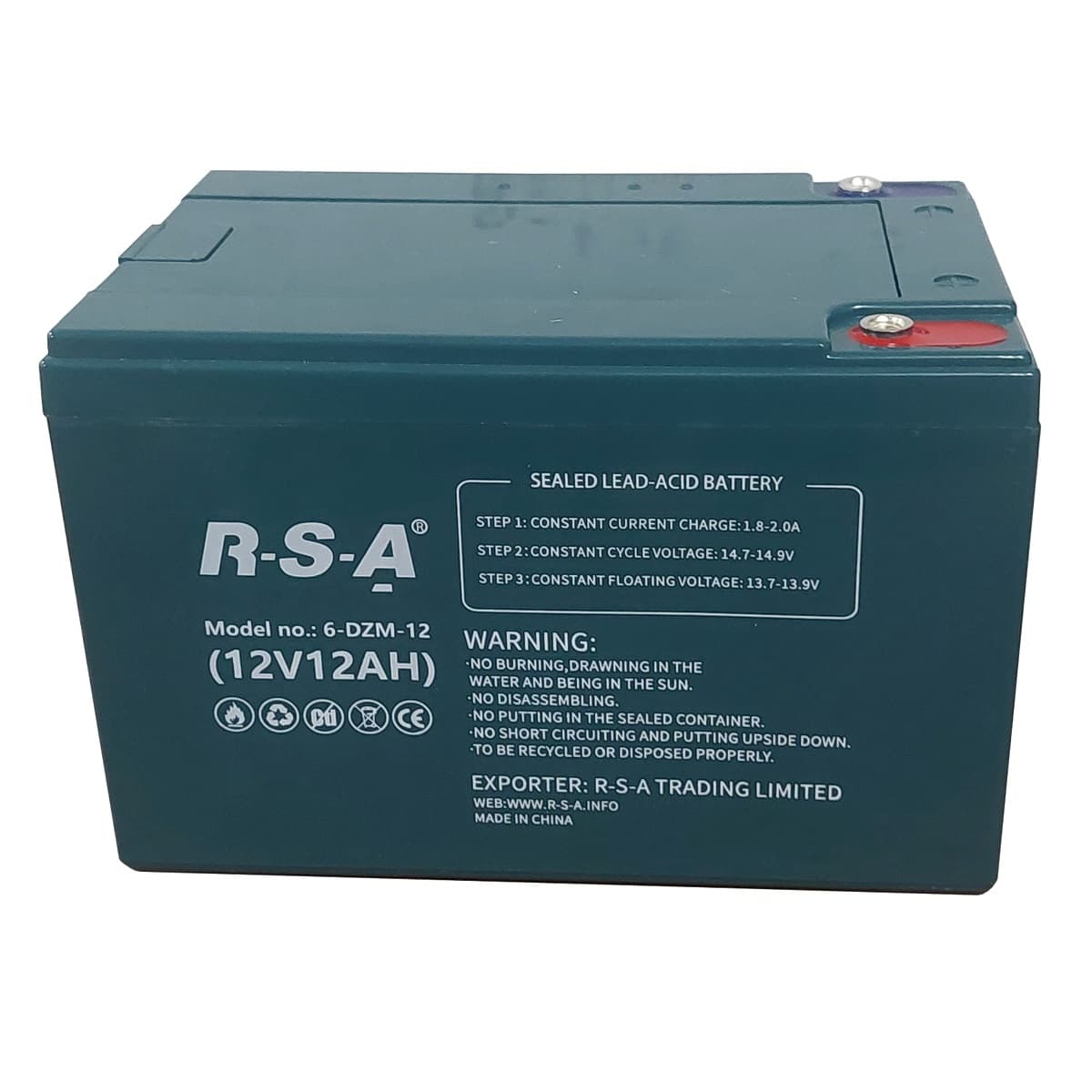 Baterijska ćelija PB-12V, 12Ah, za električni skuter RACCEWAY® 2511220250530