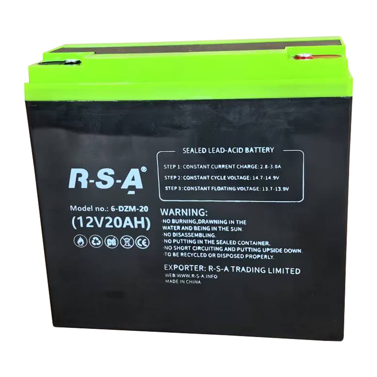 Baterijska ćelija PB-12V, 20Ah, za električni skuter RACCEWAY® 2511220250530