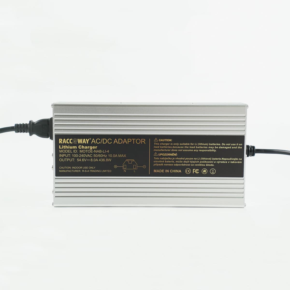 RACCEWAY® Punjač za litijumske baterije, 48V (54.6V) 8A-13S
