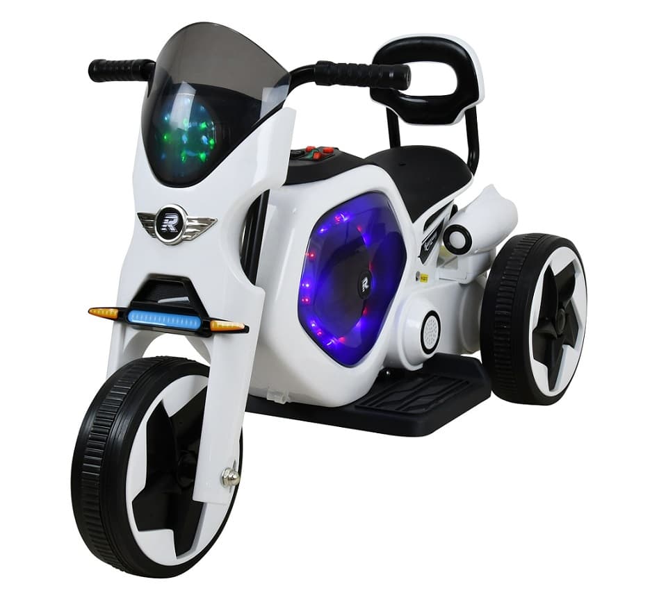 RACCEWAY® električni dječiji tricikl, bijeli