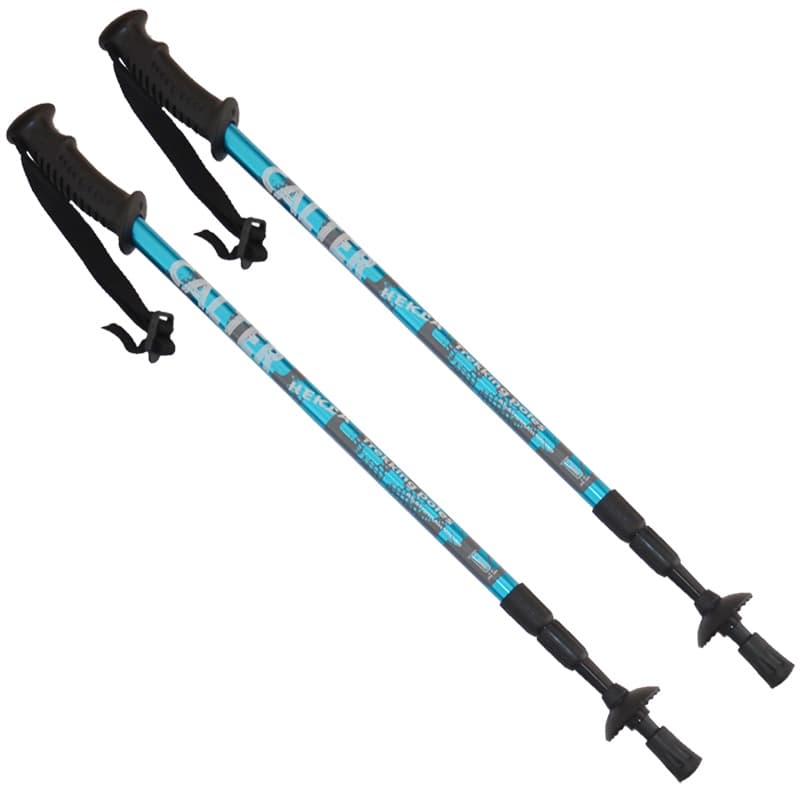 CALTER® HEKLA planinarske štapove, 3 dijela, par, plavi