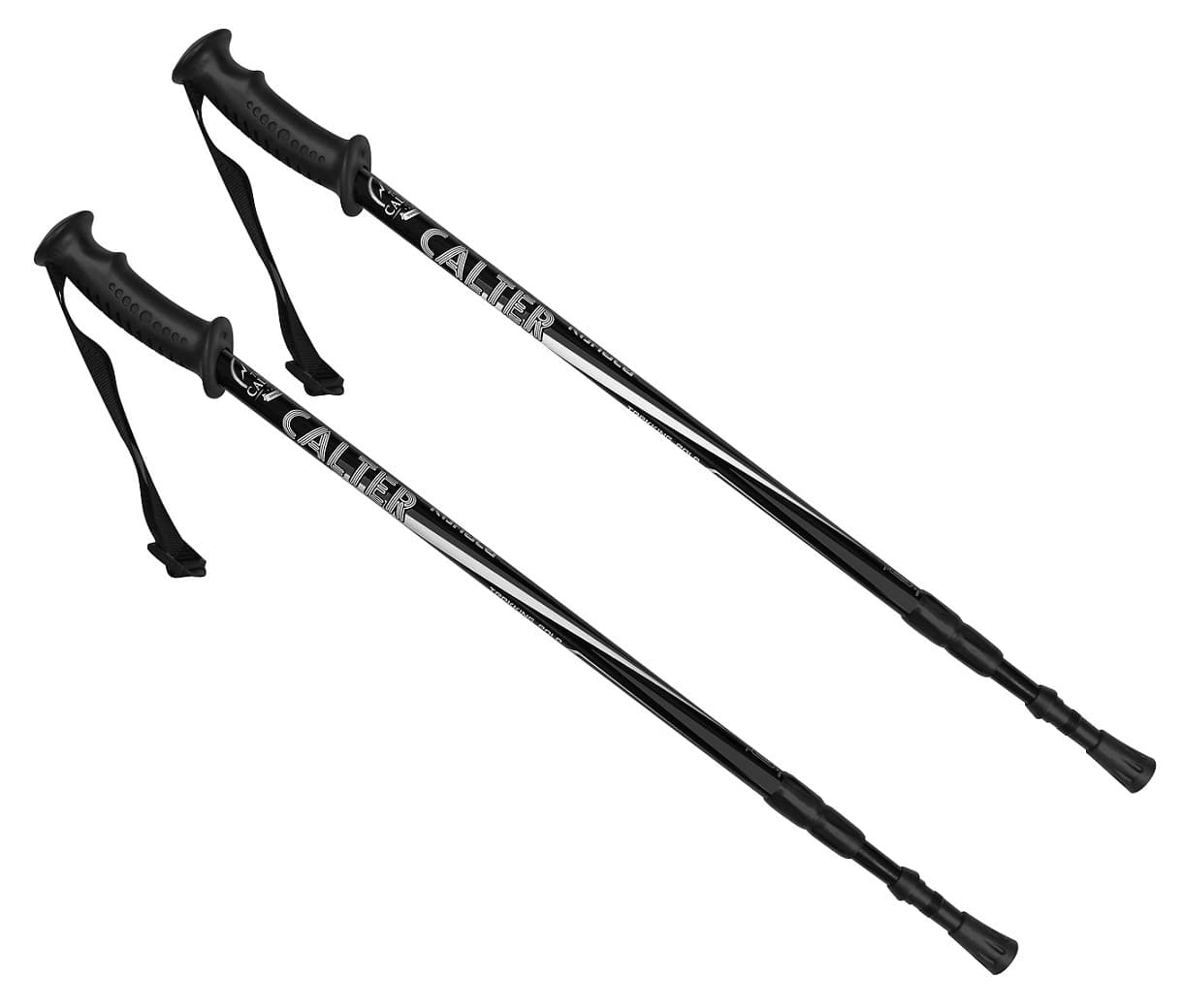 Planinarski štapovi CALTER® KOHALA, 3 dijela, par, crni
